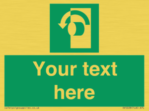 Custom Turn Anti-Clockwise Sign